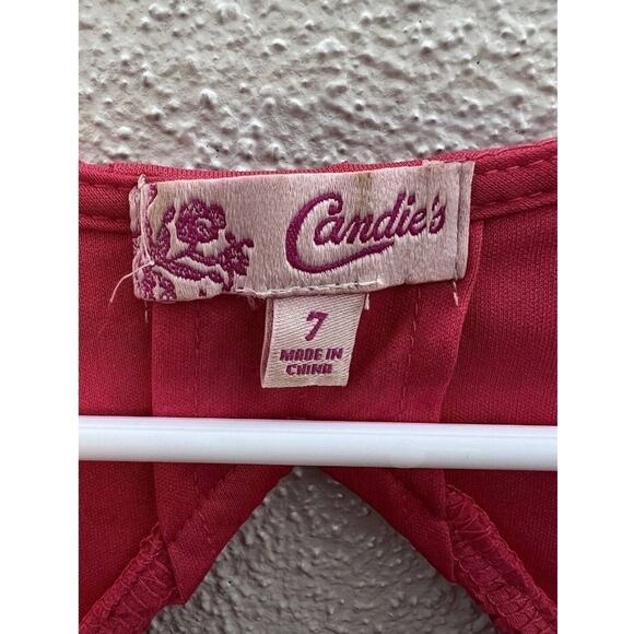 Womens Juniors Candies Dress Size 7 Pink Strapless V-Neck Keyhole-back Lined - Picture 6 of 15